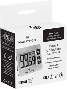 img 1 attached to ⏱️ Accurate Marathon Stainless Steel Digital Timer - 100 Minute Count Down and Count Up