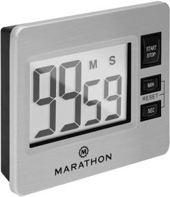 img 4 attached to ⏱️ Accurate Marathon Stainless Steel Digital Timer - 100 Minute Count Down and Count Up