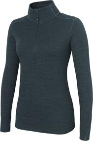 img 1 attached to Terramar Womens Thermawool Heather X Small Women's Clothing