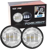 🏍️ harley davidson fog lamps 4-1/2" 4.5inch led passing light - motorcycle auxiliary light bulb projector spot driving lamp headlight logo