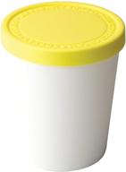 tovolo lemon sweet treat ice cream tub: tight-fitting & stack-friendly storage for delightful desserts logo