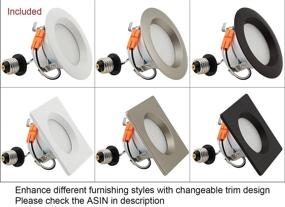 img 3 attached to 💡 ETL Listed White Dimmable Interchangeable Furnishing Downlight