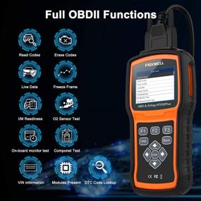 img 1 attached to 🔍 FOXWELL NT630 Plus OBD2 ABS SRS Code Reader Diagnostic Scanner - Automotive OBD II Airbag and Brake Bleed Scan Tool