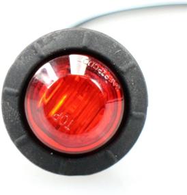 img 1 attached to (20-Pack) TMH 3/4 Inch Mount 10 pcs Amber + 10 pcs Red LED Clearance Bullet Marker Lights – Side LED Marker Lights for Trailer Truck RV Car Bus Van
