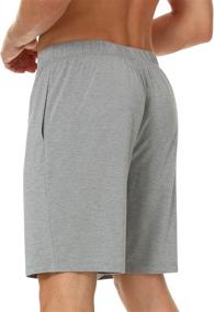 img 3 attached to 🩳 NACHILA 31129037 Men's Bamboo Sleep Shorts, 2-Pack Knit Lounge Wear Pajama Pants - Charcoal, X Large Size - Men's Clothing and Sleep & Lounge