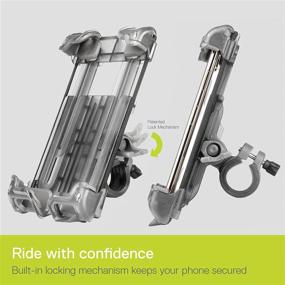 img 3 attached to 🚴 Universal Bike Phone Mount - Compatible with iPhone and Other Phones, including Cases - Adjustable Holder for Handlebars - Delta Home & Cycle