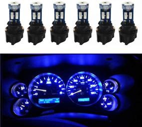 img 4 attached to 🔵 WLJH Super Bright T5 74 Led Bulb Light with PC74 Twist Sockets for Automotive Dash Instrument Panel Cluster Backlighting - Blue (Pack of 6)