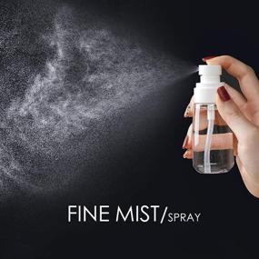 img 3 attached to 🌿 Refillable Fine Mist Spray Bottle - 3.4oz/100ml | Travel-friendly Cosmetic Containers for Perfume, Skincare, Makeup, and Lotion | Plastic Hair Sprayer | 3 Vibrant Colors Available