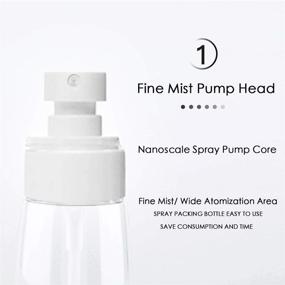 img 1 attached to 🌿 Refillable Fine Mist Spray Bottle - 3.4oz/100ml | Travel-friendly Cosmetic Containers for Perfume, Skincare, Makeup, and Lotion | Plastic Hair Sprayer | 3 Vibrant Colors Available