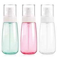 🌿 refillable fine mist spray bottle - 3.4oz/100ml | travel-friendly cosmetic containers for perfume, skincare, makeup, and lotion | plastic hair sprayer | 3 vibrant colors available logo