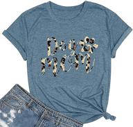 🐶 stylish short sleeve dog mom tshirts for women: funny dog paw graphic print o neck mom shirt логотип