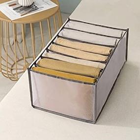 img 3 attached to 📦 Aobteeny Closet Organizers and Storage Bins: Multiple Layered Wardrobe Clothes Storage Solutions, Foldable and Portable Baby Storage Baskets - Medium+Large Sizes Included