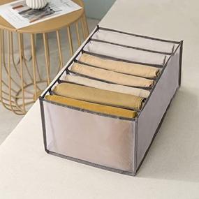 img 1 attached to 📦 Aobteeny Closet Organizers and Storage Bins: Multiple Layered Wardrobe Clothes Storage Solutions, Foldable and Portable Baby Storage Baskets - Medium+Large Sizes Included