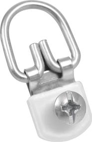 img 4 attached to 50636 D-Ring Hangers Set - Mirror and Picture Hangers, ReadyScrew, Steel, Zinc Plated - Supports up to 25lb (10 Pack)