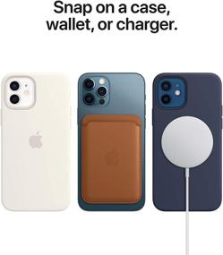 img 1 attached to 📱 Высококачественный коричневый седельный чехол из кожи Apple с технологией MagSafe для iPhone 12 и iPhone 12 Pro - Повышает стиль и функциональность