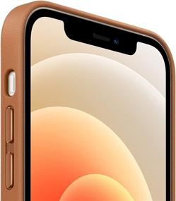 img 3 attached to 📱 Высококачественный коричневый седельный чехол из кожи Apple с технологией MagSafe для iPhone 12 и iPhone 12 Pro - Повышает стиль и функциональность