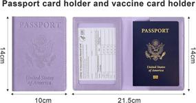 img 3 attached to 🛂 Luketure Passport Leather Protector for Vaccines