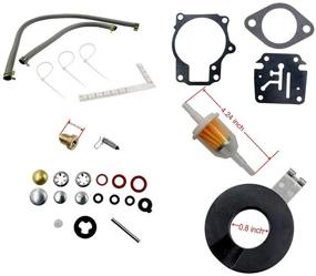 img 2 attached to 💨 High-Performance Carburetor Rebuild Kit for Evinrude Johnson Outboard Motors (1 Package) - Fits 9-37107, Sierra 18-7222 & More!