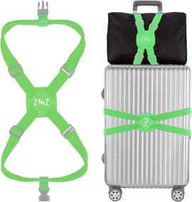 img 4 attached to Luggage Suitcase Adjustable Applications Black 001 Travel Accessories and Luggage Straps