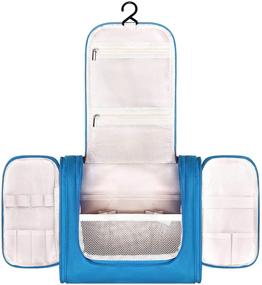 img 4 attached to 🧳 Hanging Travel Toiletry Bag for Men and Women with Handle and Hook - SellyFelly Makeup Organizer Cosmetic Bag Hygiene Bag