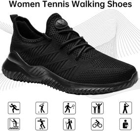 img 2 attached to 👟 Walking in Style: Lightweight Fashion Jogging Sneakers for Women's Athletic Shoes