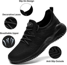 img 3 attached to 👟 Walking in Style: Lightweight Fashion Jogging Sneakers for Women's Athletic Shoes