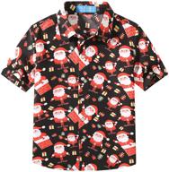 🌺 sslr hawaiian christmas shirts for boys: tops, tees, & shirts in a tropical style logo