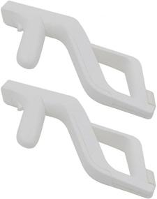 img 1 attached to 🎮 Aiposen Zapper Light Gun for Nintendo Wii - Enhance Your Shooting Games Experience with Remote / Nunchuk Compatibility (White) - 2 Pack