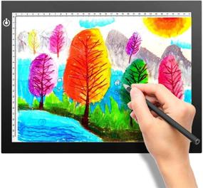 img 4 attached to 🖼️ A4 Portable LED Light Box Trace: LITENERGY Light Pad USB Power LED Artcraft Tracing Light Table for Artists, Drawing, Sketching, and Animation
