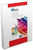 📦 usi wrapsure 10 mil thermal (hot) laminating pouches, letter size, 9 x 11 1/2 inches, clear gloss finish, pack of 50 logo