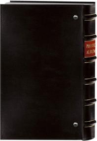 img 2 attached to Pioneer Photo 204-Pocket Ring Bound Photo Album: Black Bonded Leather with Gold Accents, 4x6-Inch Prints