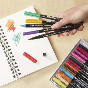 img 1 attached to 🎨 KINGART Art Markers Set of 96 Unique Colors Dual Tip Brush Pens – Vibrant Assorted 96 Piece Collection