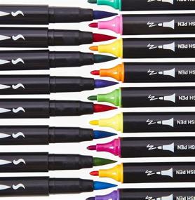 img 2 attached to 🎨 KINGART Art Markers Set of 96 Unique Colors Dual Tip Brush Pens – Vibrant Assorted 96 Piece Collection