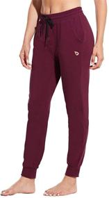 img 3 attached to BALEAF Women's Lightweight Cotton Joggers Sweatpants - Casual Lounge Pants with Pockets for Yoga, Workouts, and Everyday Wear