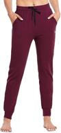 baleaf women's lightweight cotton joggers sweatpants - casual lounge pants with pockets for yoga, workouts, and everyday wear logo