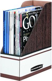 img 3 attached to Bankers Box Oversized Letter Magazine File Holders, 12 Pack (07224), Woodgrain/White - Improved for SEO