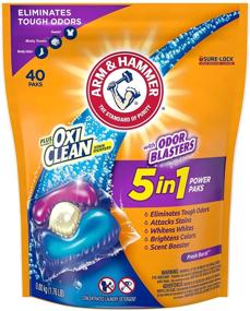 img 3 attached to 👕 Arm & Hammer Plus OxiClean Odor Blasters LAUNDRY DETERGENT Power Paks, 40CT (Packaging variations)