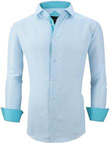 img 4 attached to Joey CV Printed Turquoise1670: Stylish Regular Fit Clothing for Your Best Impression