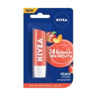 🍑 nivea lip balm - fruity shine peach - single pack logo