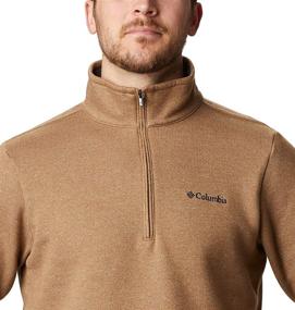 img 1 attached to 👕 Columbia Men's Great Hart Mountain III Half Zip: The Perfect Blend of Style and Comfort