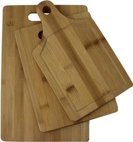 img 3 attached to 🔪 MRKT Discovers Best-Selling Brand: 100% Organic Bamboo 3pc Cutting Board Set for Home and Entertaining (3 Pack: 14x8, 10x7, 8x6 Bamboo Cutting Boards)