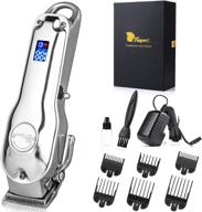 💈 premium men's hair clippers - ultra-fine cutting, long-lasting battery, cordless & corded barber clippers, professional motor with minimal noise, superior 440c self-sharpening blades & digital indicator logo
