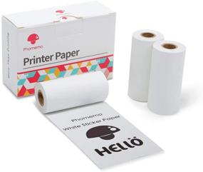 img 4 attached to 🏷️ Phomemo Printer Paper Self-Adhesive Thermal Labels - 3 Rolls for M02/M02 Pro/M03/M02S Pocket Bluetooth Thermal Printer - 50mm x 3.5m