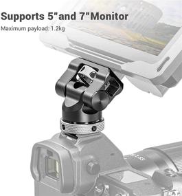 img 3 attached to Держатель монитора SMALLRIG Field Monitor Mount: холодный башмак для мониторов 5-7 дюймов, поворот и наклон - BSE2346