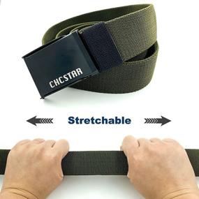 img 2 attached to CHCSTAR Elastic Web Belts Men Men's Accessories