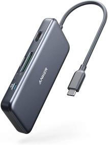 img 4 attached to Anker USB C Hub PowerExpand+ 7-in-1 Adapter, 4K HDMI, 100W Power Delivery, USB-C, 2 USB-A 5Gbps Data Ports, microSD & SD Card Reader, MacBook Air, MacBook Pro, XPS, and More