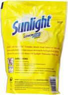 🍋 revitalize your dishwashing experience with sunlight auto dish power pacs: enhanced with lemon oxi & lemon boost - 20 count logo