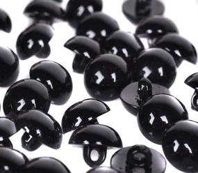img 4 attached to 👀 UPSTORE 100pcs 10mm Solid Black Plastic Eyes: Perfect for Crafts & DIY Projects