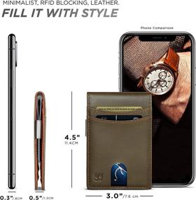 img 2 attached to 👔 Discover the Versatility and Style of SERMAN BRANDS Blocking Minimalist Navigator Accessories for Men