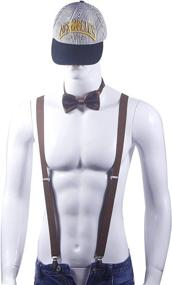 img 2 attached to Doloise Suspenders Bowtie Elastic Wedding: Stylish and Practical Accessories for the Perfect Wedding Ensemble